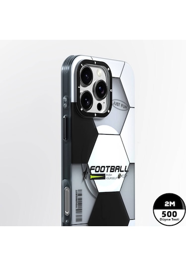 İphone 16 Pro Uyumlu Kılıf Magsafe Şarj Özellik Spor Tasarımlı Youngkit Dynamic Serisi Beyaz - Siyah