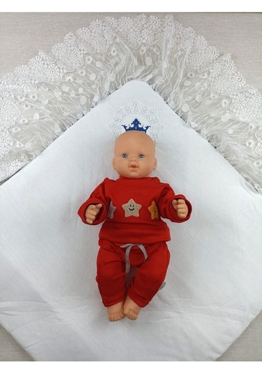 Kadife Kız Bebek Battaniyesi Dantelli Kundak Hastane Çıkışı Yenidoğan %100 Doğal Pamuktan Hediyelik Lacivert