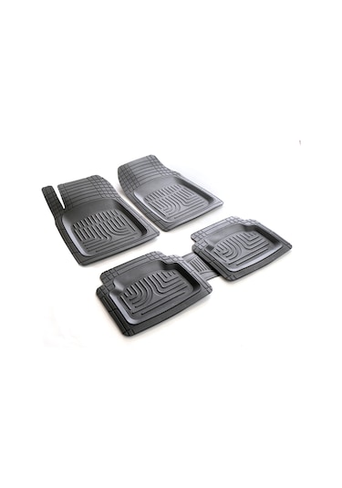 3D Üniversal Tüm Araçlar İçin Uyumlu Havuzlu Paspas 5 Parça Siyah