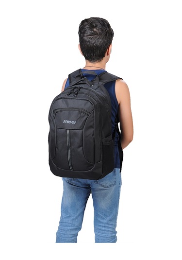 Strong Okul Çantası. Günlük Sırt Çantası. Seyahat Çantası 201 Siy