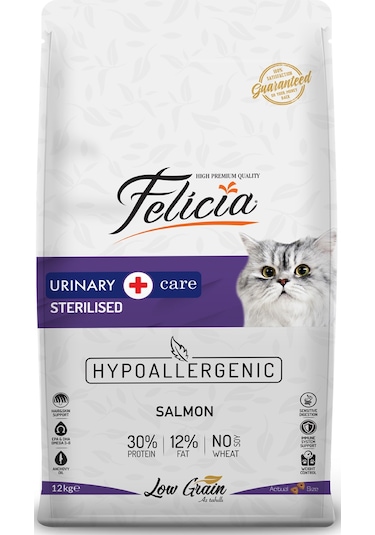 Felicia Sterilised Somonlu HypoAllergenic Az Tahıllı Kedi Maması 2 KG