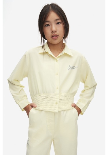 Nk Kids 38816 Kız Çocuk Sarı Petal Gömlek Sarı