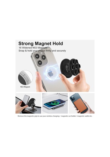 Singree Katlanabilir Magsafe Telefon Tutucu - Güçlü Mıknatıslı, 3 Ü 1 Arada İphone 15/14/13/12 Uyumlu