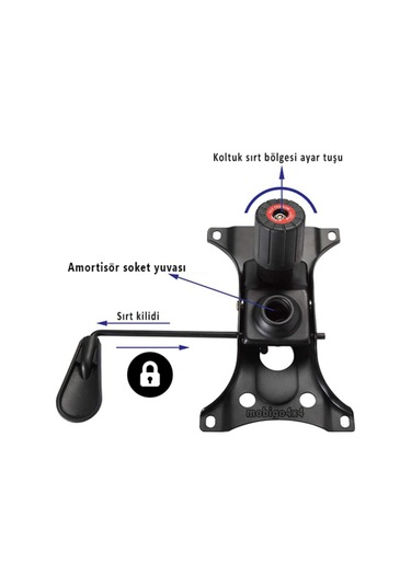 Poligonofis Ofis Koltuğu Tek Kol Mekanizma Büro Koltuğu Yedek Parça