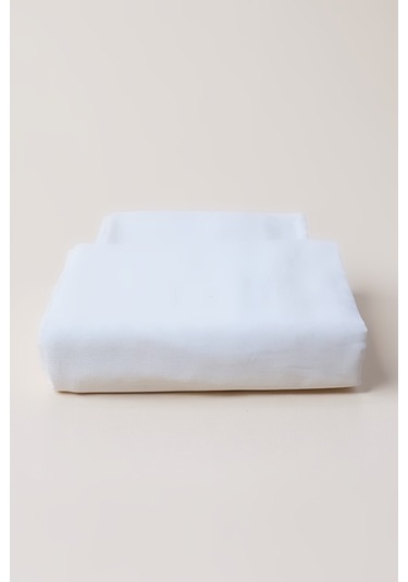 Lumira Tek Kişilik Pamuk Saten Düz Çarşaf 220x300 Cm Mix & Match Otel Serisi Beyaz