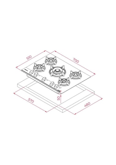 Teka GBC 75-G1 GB Ankastre Ocak