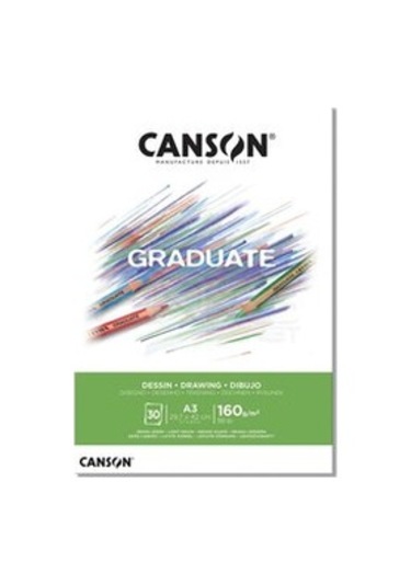 Canson Çizim Bloğu Graduate Dessın Beyaz 30 Sy A3 160  Gr