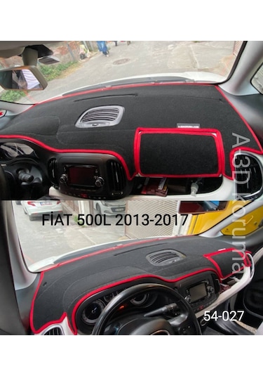 Fıat 500L Torpido Koruması Kırmızı