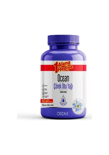 Ocean Çörek Otu Yağı 1000 Mg 60 + 60 Kapsül
