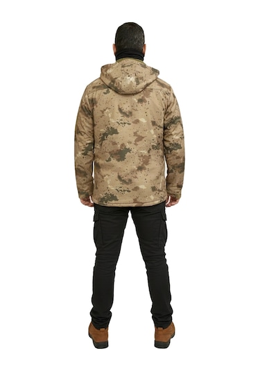 Mysia Outdoor Jandarma Kamuflaj Soft Shell Mont Çift Kat Polarlı Çok Renkli