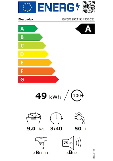 Electrolux Sensicare 600 EW6F2292T 1200 Devir 9 KG Çamaşır Makinesi