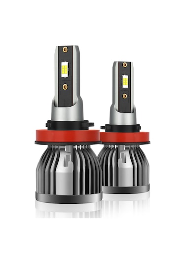 Jeehugo Q3 Tipi Araba Led Farları - H8/h9/h11 Bağlantı, 6000k Beyaz Işık, Ip68 Su Geçirmez, 50.000 Saat Ömür, Kolay Kurulum