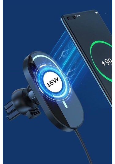 Buffer 15w Mıknatıslı Takılabilen Hızlı Şarj Tüm Cihaz Ve Araçlara Uyumlu Araç İçi Şarj Cihazı -m11