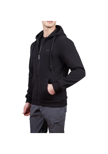 Alpinist Covert Tam Fermuarlı Erkek Sweatshirt Siyah