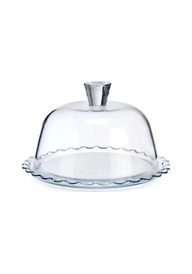 Paşabahçe 96874 Kek Servis Fanusu 24x18 Cm Beyaz