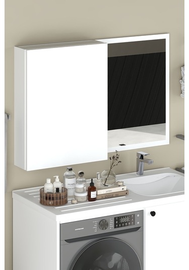 Sany Aynalı Banyo Dolabı, Banyo Üst Dolabı Beyaz