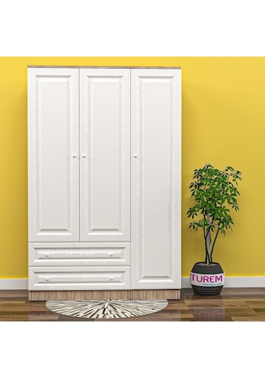 Sevtap 4 Kapılı Gardırop Mdf Sis Gri