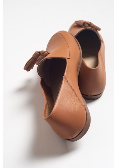 F04 Taba Cilt Hakiki Deri Ayakkabı Taba