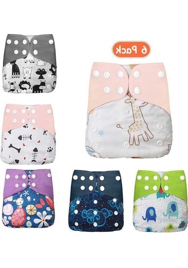 Trendooze Yumuşak Yeniden Yaş Ultra Kumaş Kullanılabilir Katmanlı Geeksen Emici Bezleri Bebek 6'lı 5 3 2 - - Ut 3 - 5 Yaş