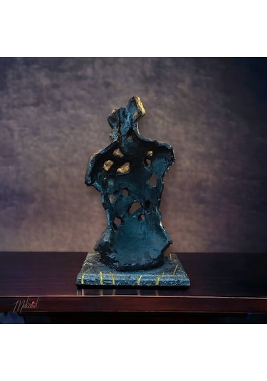 24 Karat Heykeli Figür Dekoratif Obje Ve Biblo Masa Dekorasyon Sa