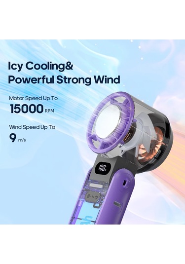 Liangmei Açık Katlanabilir Taşınabilir El Fanı Mini Soğutma Şarj