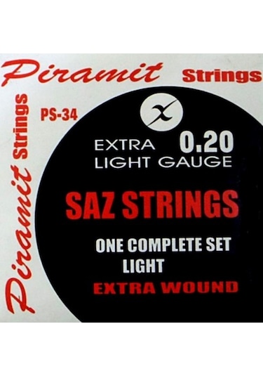 Vadi 0.20 Uzun Sap Profesyonel Bağlama Teli Takımı