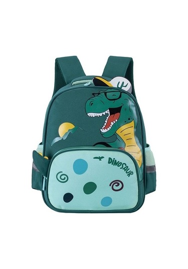Karikatür Sırt Çantaları Küçük Erkek Kız Ilkokul Çantaları 3-6 Yaşındaki Çocuklar Için Skn3lu Yeşil