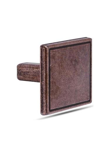 Badem10 Nobel Art Düğme Kulp Kare Çekmece Dolap Kapak Kulpu Kulbu Metal