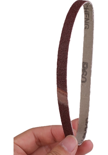 Suntek 10 Parça Çeşitli Taşlama Metal Zımpara Kemer Seti 60