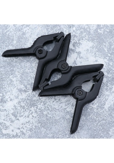 4.5 Inç-11.5 Cm 6 Adet Fon Mandalı -Clamp - Fon Perde Tutucu