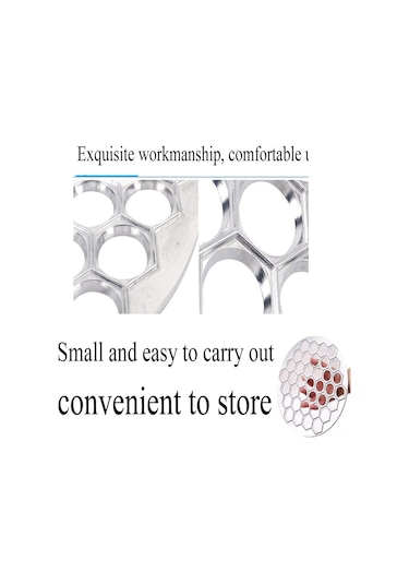 Ximistore9 37 Delikli Alyuminyum Manti Kalıbı - Evde Zaman Tasarrufu Sağlayan Mutfak Aleti, Tek Seferde 37 Adet Manti Yapma Gümüş