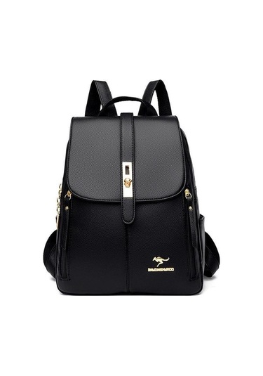 Dancemonkey Tek Siyah Sırt Sırt Omuz Moda Kapasiteli Kadın Kadın Işe Gidip Geliş Eğlence Çantası Çantası Çantası Büyük Basit Wz Siyah