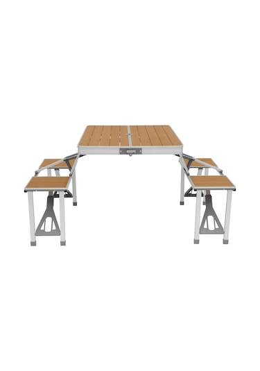 Outwell Dawson Picnic Table Premium Bambu Katlanır Sandalye Masa Seti