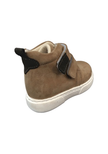 Ortopedikal1001 Ridente A.taba Süet Bebe Erkek Çocuk Bot % 100 Deri Cırtlı A Taba