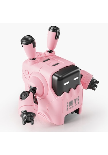 Gravastar Delta35 Robot Figürlü 35w Hızlı Şarj Adaptörü Ve Şarj Standı, Pembe