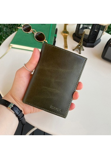 Modica Eretna - Hakiki Deri Bozuk Para Bölmeli Erkek Cüzdan