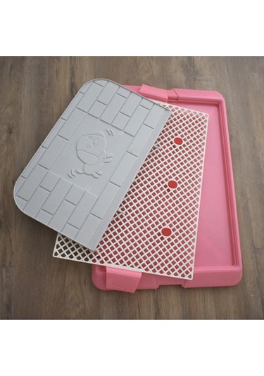 Homyl Pet Çöp Tepsisi Köpekler Lazımlık Tuvalet Pembe