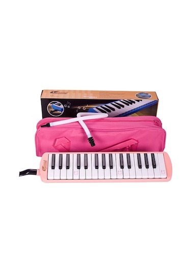 Legend Me-32Pk Model 32 Tuş Çantalı Pembe Renk Melodika Seti
