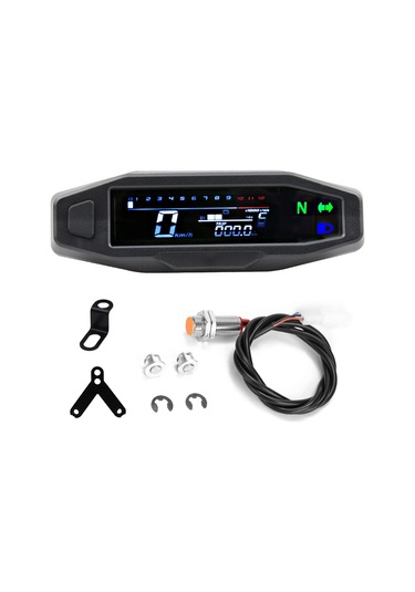 Motosiklet Rpm Ölçer Dijital Kilometre Kilometre Sayacı K20730-2