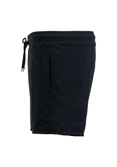 Siyah Su İtici Özellikli Naylon Kumaş Düz Renk Basic Erkek Plaj Deniz Şort Mayo - 540-siyah 001