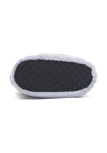 Riva Tavşan Figürlü Peluş Panduf Ev Pandufu Unisex Füme