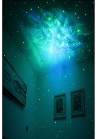 Didadodo Astronot Tasarımlı Kumandalı Projeksiyon Gece L Beyaz, Küçük Boyutlu Beyaz