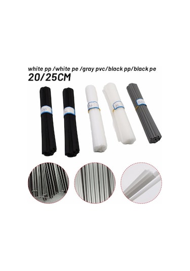 Kaynak Teli Plastik Pp /pvc/ Pe 10 Adet Kaynak Teli Plastik Su Deposu Çöp Kutuları White Pp 25cm