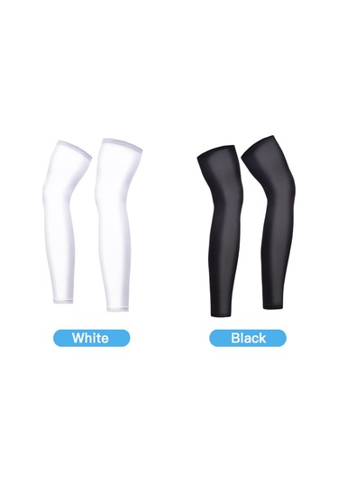 Youmex Beyaz M Beden Outdoor Spor Kalf Kollukları - Islak İpucu Ve Kaymaz Koruyucu, Nylon + Buz Ipi Malzeme İle Bisiklet, Basketbol, Koşu İçin Beyaz