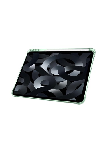 Apple İpad Air 10.9'' 2022/2020 Uyumlu Üçgen Katlanabilir Kalem Şarj Bölmeli Standlı Kılıf Kapaklı Kılıf