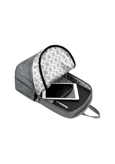 Lüx Krinkıl Kumaş Lise Ve Ortaokul Sırt Çantası, Krinkıl Okul Çantası Gri