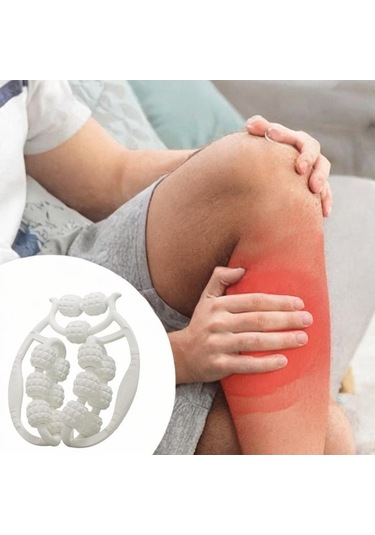 Pazly Uyluk Silindir Masaj Aleti 360 Derece Beyaz Homyl Egzersiz Beyaz