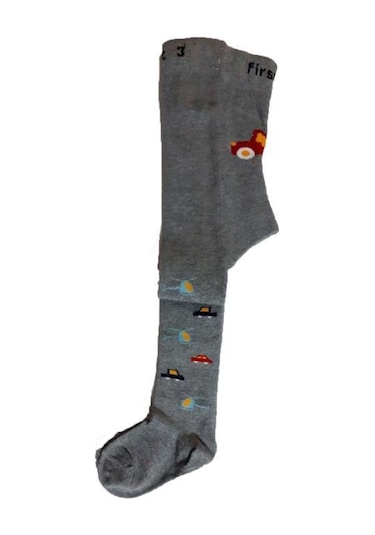 Hepsinerakip Erkek Bebek Çocuk Renkli Desenli Külotlu Çorap 3 Lü Paket Çok Renkli