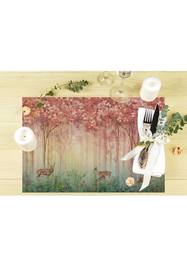 Bahar Konseptli Amerikan Servis 4'lü Set Çok Renkli