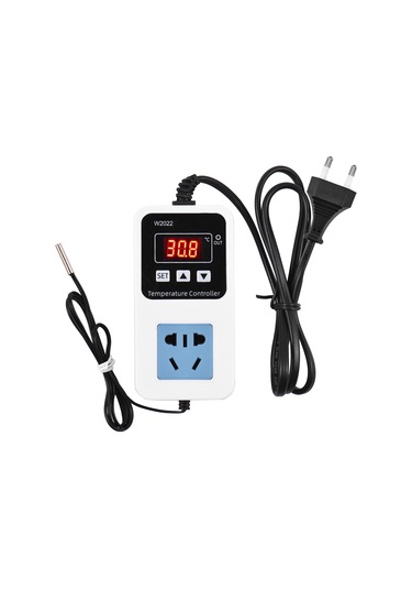 Lemestar Sıcaklık Kontrol Cihazı - Akıllı Sayısal Gösterge, -50 120 C Aralığı, 1500w Çıkış, Duvar Tipi, Avrupa/abd Şarj Aleti Seçeneği